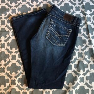 BKE medium dark wash jeans